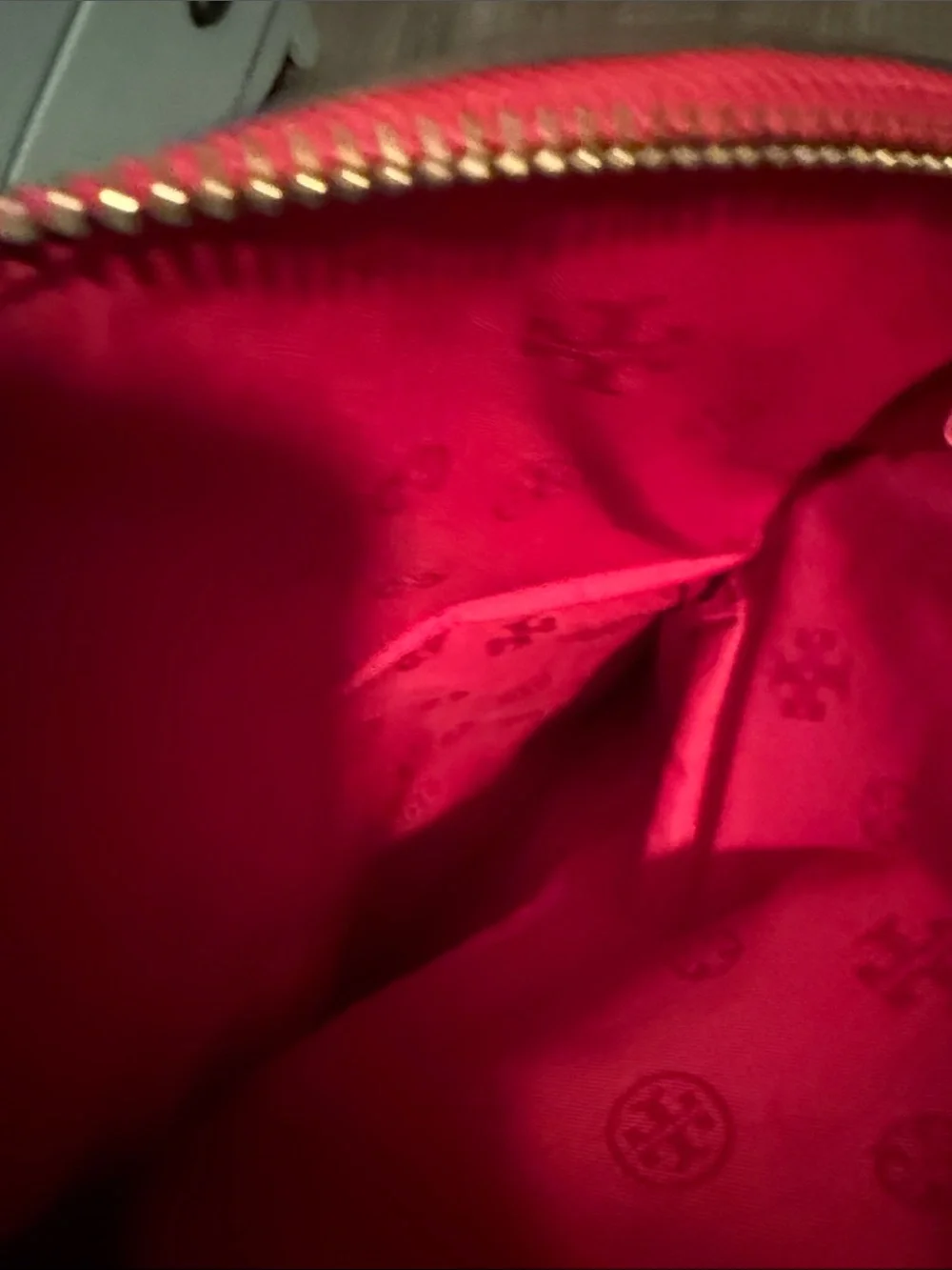 Tory Burch red pebbled
